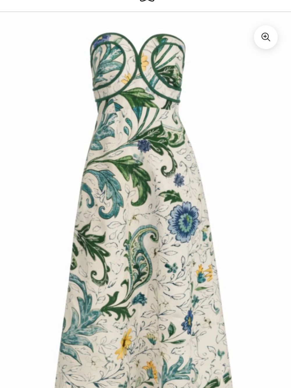 ANNA CATE HAYDEN MULTI FLORAL DAISY STRAPLESS MIDI DRESS *SOLD OUT*